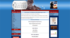 Desktop Screenshot of militarycheckdesigns.com